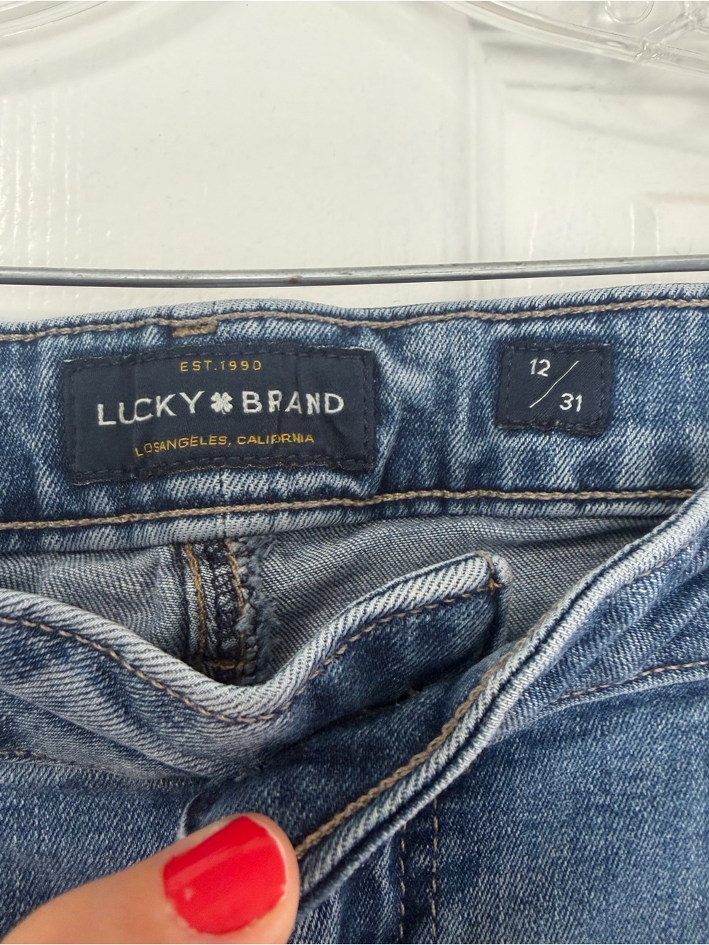 Lucky Brand Lolita Crop Jeans Womens 12/31 Light Wash Mid Rise Stretch - Picture 2 of 11